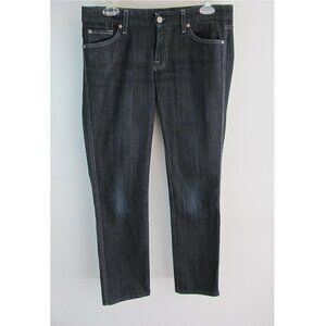 7 for all Mankind Jeans Womens Size 29 (31 x 29) Kate Straight Leg Dark Wash EUC